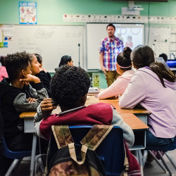 teacher in classroom