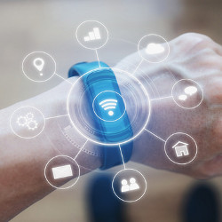 smart watch and feature icons