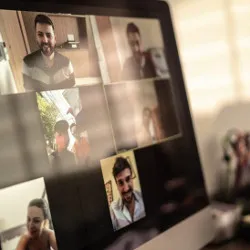 computer screen showing Zoom meeting