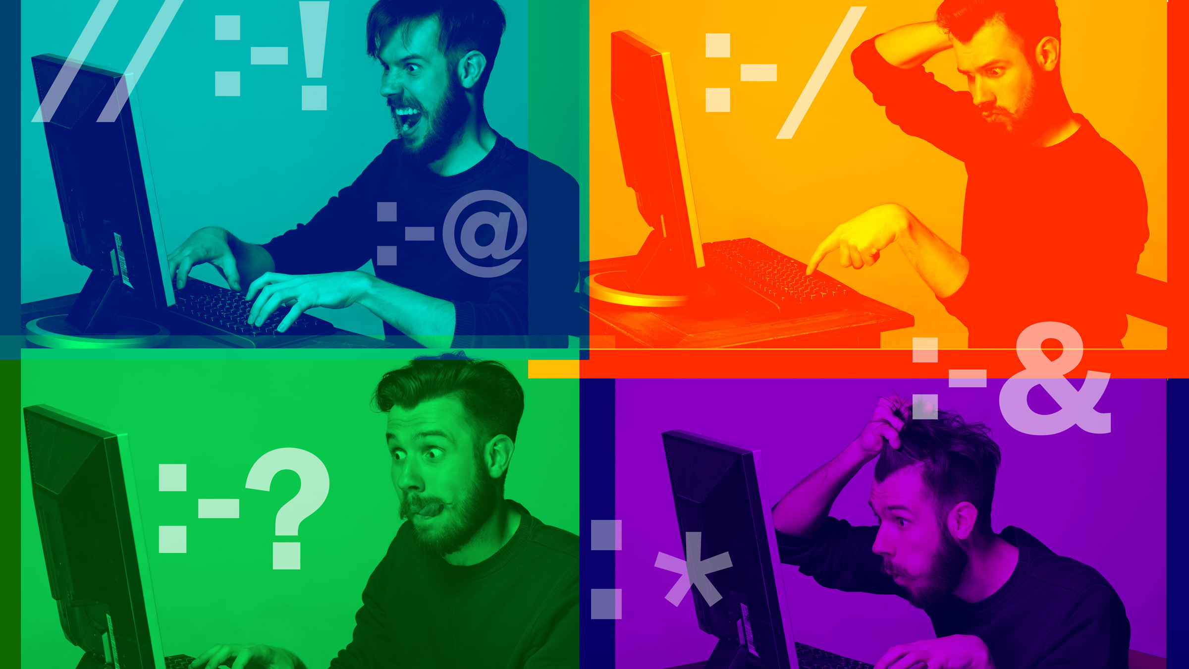 images of an exasperated coder